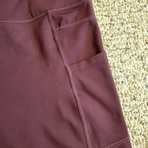 Zyia Active Burgundy Leggings Size 20 - Picture 3 of 4